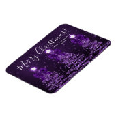 Magnet Flexible Elegant Holiday Purple Christmas Trees  (Côté Gauche)