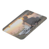 Magnet Flexible Elégant Merci photo mariage Faveur (Côté Gauche)