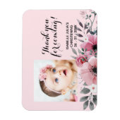 Magnet Flexible Élégant MERCI rose POUR VENIR ! Christine (Vertical)