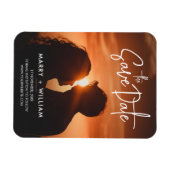 Magnet Flexible Élégant Moderne Classique Photo Mariage Enregistre (Horizontal)