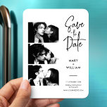 Magnet Flexible Elégant Moderne Photo Booth Wedding Enregistrer La<br><div class="desc">Le mariage de la cabine de photo magnétique moderne noir et blanc sauvez les dates sont la façon parfaite de faire ressortir votre jour de mariage! Non seulement ils donnent à vos invités une façon amusante de se souvenir de la date et de faire un gardien étonnant, mais chaque imprimé...</div>