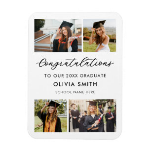 Magnet Flexible Elégant Moderne Photo Graduation
