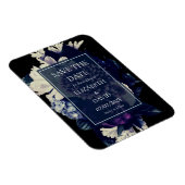 Magnet Flexible Élégant Moody Dark Floral Mariage (Côté Droit)