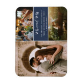 Magnet Flexible Elegant Mr et Mrs Merci Photo Collage (Vertical)