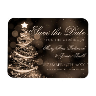 Magnet Flexible Élégant Noir Noir Noir Noir Mariage de Noël Enregi