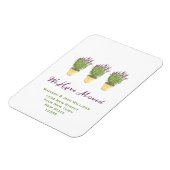 Magnet Flexible Élégant Nouveau d'adresse | Faire-part de déplacem (Côté Gauche)