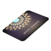 Magnet Flexible Elégant or Ornate Lotus Mandala Wood (Côté Gauche)