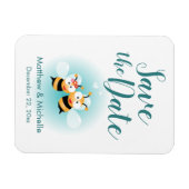 Magnet Flexible Élégant Pour Être Mariage Couple Enregistrer La Da (Horizontal)