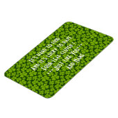 Magnet Flexible Élégant quatre feuilles de trèfle floral (Côté Gauche)