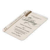 Magnet Flexible Élégant roman livre Fairytale Faire-part de mariag (Côté Gauche)