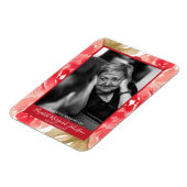 Magnet Flexible Élégant Rose Rouge Floral En Mémoire Amoureuse Fun (Côté Gauche)