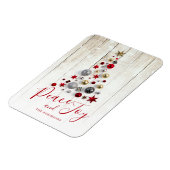 Magnet Flexible Élégant Rustique et simple vacances de Noël en fam (Côté Gauche)