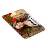 Magnet Flexible Élégant Script College Faire-part de diplôme (Côté Droit)