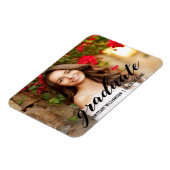 Magnet Flexible Élégant Script College Faire-part de diplôme (Côté Gauche)