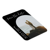 Magnet Flexible Élégant Script Mariage Moderne Enregistrer La Date (Côté Droit)