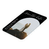 Magnet Flexible Élégant Script Mariage Moderne Enregistrer La Date (Côté Gauche)