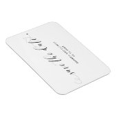 Magnet Flexible Élégant Script mignon Mariage de coeur Enregistrer (Côté Droit)