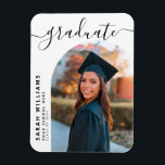 Magnet Flexible Élégant Script Moderne Faire-part de graduation<br><div class="desc">Élégant Script Moderne Faire-part Card</div>