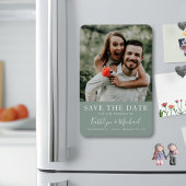 Magnet Flexible Élégant script photo moderne minimaliste Mariage