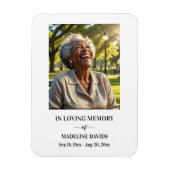 Magnet Flexible Elegant Simple Memorial Photo (Vertical)