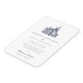 Magnet Flexible Elegant Vintage Castle Wedding Invitation (Côté Gauche)