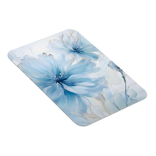 Magnet Flexible Elégante aquarelle à fleurs florales d'Aquarelle (Côté Droit)