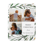 Magnet Flexible Elégante aquarelle de feuillage vert or Confetti (Vertical)