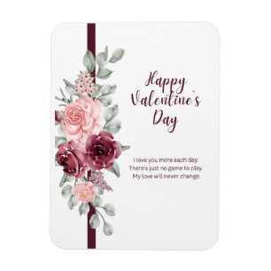 Magnet Flexible Elégante aquarelle florale