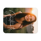 Magnet Flexible Élégante Calligraphie Diplôme Photo (Horizontal)