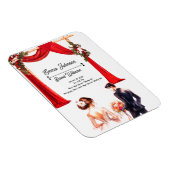 Magnet Flexible Elégante carte Faire-part de mariage florale - Rom (Côté Droit)