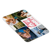 Magnet Flexible élégante fête joyeuse rouge 4 photos collage (Côté Droit)