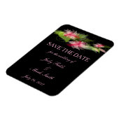 Magnet Flexible Élégante Fleur Rose Romantique Sauver L'Aimant Dat (Côté Gauche)