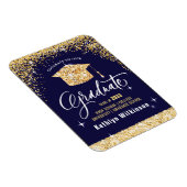 Magnet Flexible Élégante Parties scintillant d'or Sparkling Gradua (Côté Droit)