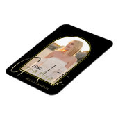 Magnet Flexible Élégante photo Gold Graduate Script Black Arch (Côté Gauche)