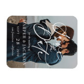 Magnet Flexible Élégante photo simple Enregistrer le script de dat (Horizontal)