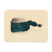 Magnet Flexible Élégante robe victorienne bleue (Horizontal)
