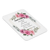 Magnet Flexible Élégante Rose Géométrique Enregistrer L'Aimant Dat (Côté Droit)