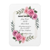 Magnet Flexible Élégante Rose Géométrique Enregistrer L'Aimant Dat (Vertical)