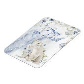 Magnet Flexible Élégante Typographie aquarelle Vert Neige (Côté Gauche)