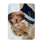 Magnet Flexible Élégante typographie moderne paysage mariage photo (Vertical)