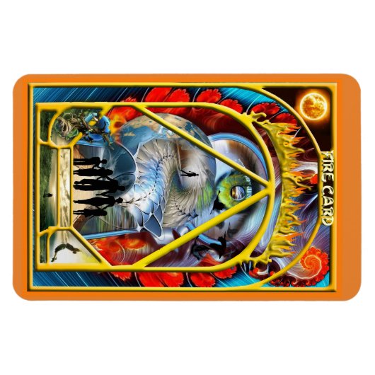 Magnet Flexible Élément de conception de carte d'incendie (Horizontal)