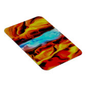 Magnet Flexible Eléments Chauds Et Froids Acrylique Verser Abstrai (Côté Droit)