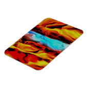 Magnet Flexible Eléments Chauds Et Froids Acrylique Verser Abstrai (Côté Gauche)