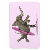 Magnet Flexible Eléphant Avec Tutu Rose (Vertical)