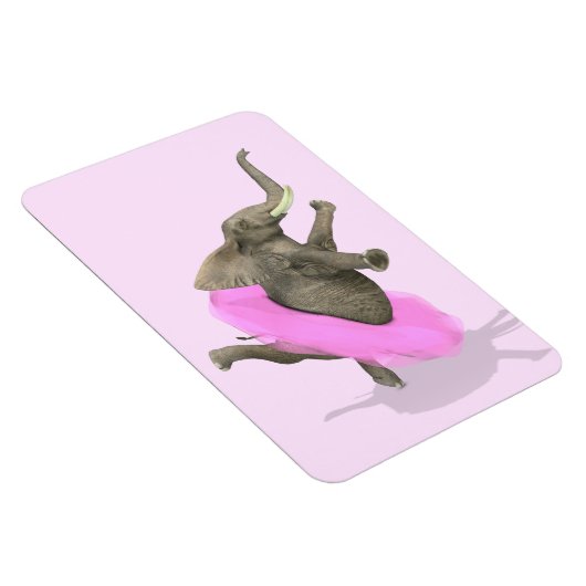 Magnet Flexible Eléphant Avec Tutu Rose (Côté Droit)