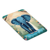 Magnet Flexible Eléphant Bébé Bleu Whimsical, (Côté Droit)