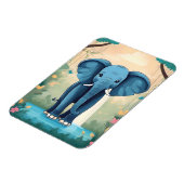 Magnet Flexible Eléphant Bébé Bleu Whimsical, (Côté Gauche)