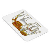 Magnet Flexible Elephant blanc thaïlandais Erawan (Côté Droit)