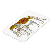Magnet Flexible Elephant blanc thaïlandais Erawan (Côté Gauche)