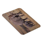 Magnet Flexible Éléphant d'Afrique avec bébé (Côté Droit)